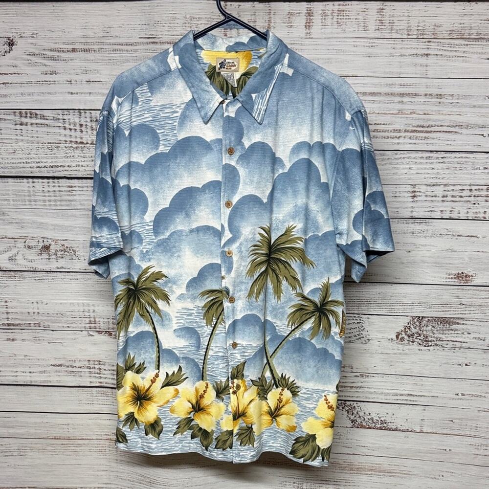 Cherokee Waikiki Wear Button Down Shirt Large Men's